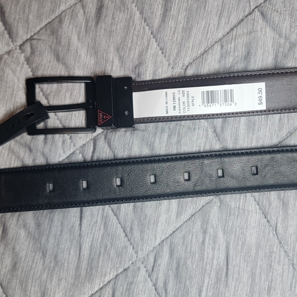 Men's Large Belt Reversible Black/Brown